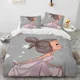 thumbnail image 1 of Cartoon Cute Ballet Girl Ballerina Comforter Bedding Set,Duvet Cover Bed Set Quilt Cover Pillowcase Size Bedding Set Kids Bed Sheets, 1 of 5