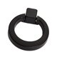 thumbnail image 4 of anillo círculo manija de la puerta tire perillas del gabinete negro, 4 of 5