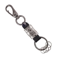 Gino Rodinis - Llavero Cuero Hombre Ll123 Negro