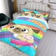 thumbnail image 3 of Chip y Potato Conjunto de sábanas temático, trío de piezas, cómodo y amigable con la piel, diseño único, regalo de decoración para el hogar para familiares, amigos y fans,173cm *218cm, 3 of 6