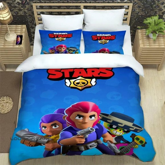 B-rawlS-stars Printed Bedding Sets exquisite supplies set duvet cover bed comforter set bedding set luxury 3