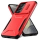 thumbnail image 1 of Funda Resistente para Samsung Galaxy S24 con Tapa Deslizante y Protección Militar Rojo, 1 of 6
