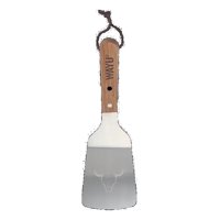 Wayu - Espátula De Cocina Acero Inoxidable Mango Madera 31Cm Asado