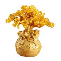 Bothyi - Adorno De Mesa Feng Shui Money Tree Para Decoración De Festival De Primavera Interior L Stylea