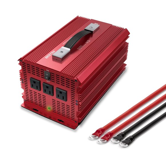 Inversor de corriente BESTEK 2000W 12V a 110V con 3 tomas