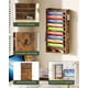 thumbnail image 3 of Organizador de archivos de pared CHOEZON de 10 niveles con 4 ganchos laterales, color marrón, 3 of 9