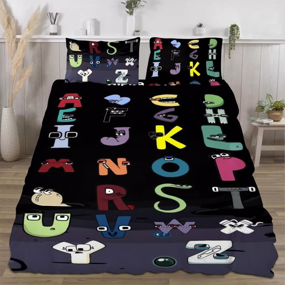 Alphabet Lore Quilts for Queen Bed Bedspreads Soft Bed Quilt Lightweight Bedspread Quilted Coverlet