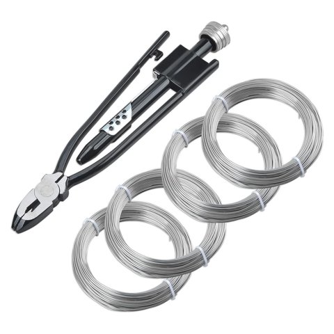 Ioensy - Alicates De Seguridad Para Torsión De Cables, Juego De Herramientas De Repuesto Resistente Para Alicates De Torsión De Cables, 27 X 4,5 Cm, 9 Pulgadas