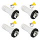 thumbnail image 1 of Conector de manguera de drenaje de aire acondicionado de 15 mm Uxcell, 4 piezas conector de drenaje universal con abrazadera, estilo blanco 6, 1 of 5