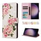 thumbnail image 2 of FOXDOCK Funda Tipo Cartera Floral para Samsung Galaxy S24 Ultra ,Funda con Tapa de Cuero PU, Protección Antigolpes con Ranuras para Tarjetas y Soporte, 2 of 5