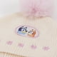thumbnail image 3 of Gorro con Pompón Niña Flores Rosado Bingo & Bluey, 3 of 3