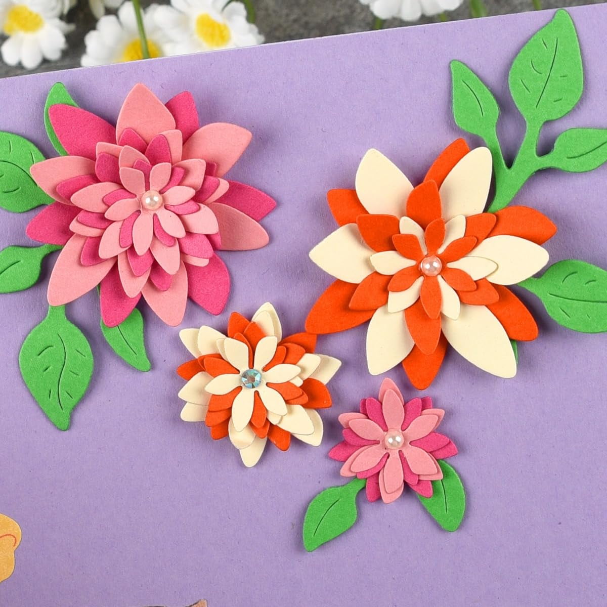 Mcpoox - Flores Troqueladas Para Álbumes De Recortes Con Plantillas