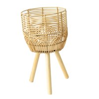 Ioensy - Cesta Para Plantas Con Soporte, Maceta Decorativa Para Oficina, Dormitorio, Sala De Estar M