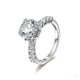 thumbnail image 1 of Anillos de Moissanita de 3 Quilates para Mujer Color D Claridad VVS1 Anillo de Compromiso de Oro Anillos de Diamante de Plata Esterlina 925 Anillo de Boda Talla 5-9, 1 of 8