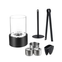 Ioensy - Chimenea De Alcohol Portátil De Mesa Con Quemador De Invierno Para Acampar, Patio, Comedor