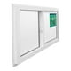 thumbnail image 2 of Ventana Termopanel Pvc Corredera Blanca 121x100cm Dvp, 2 of 5