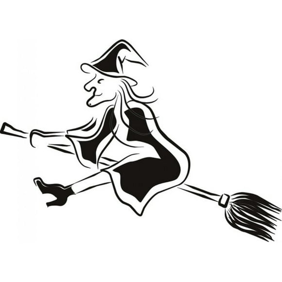 Decomural Witch Broomstick Halloween WS-17791