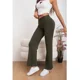 thumbnail image 2 of Pantalon Mujer Tipo Calza Flare Lanilla Tiro Alto Full Elasticado 5064, 2 of 4