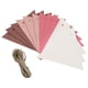 thumbnail image 5 of Banderín De 12 Uds., Banderas Triangulares, Banderines DIY Para Fiesta Interior, Aniversario, Rosa, 5 of 5