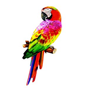 Bothyi - Escultura De Estatuillas De Loros Artificiales Coloridos Para Decoración De Fiesta En El Jardín Estilo B