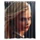 thumbnail image 1 of Cortina de ducha con diseño de Cara Delevingne Smile, con ganchos, 152 x 183 cm, 1 of 3