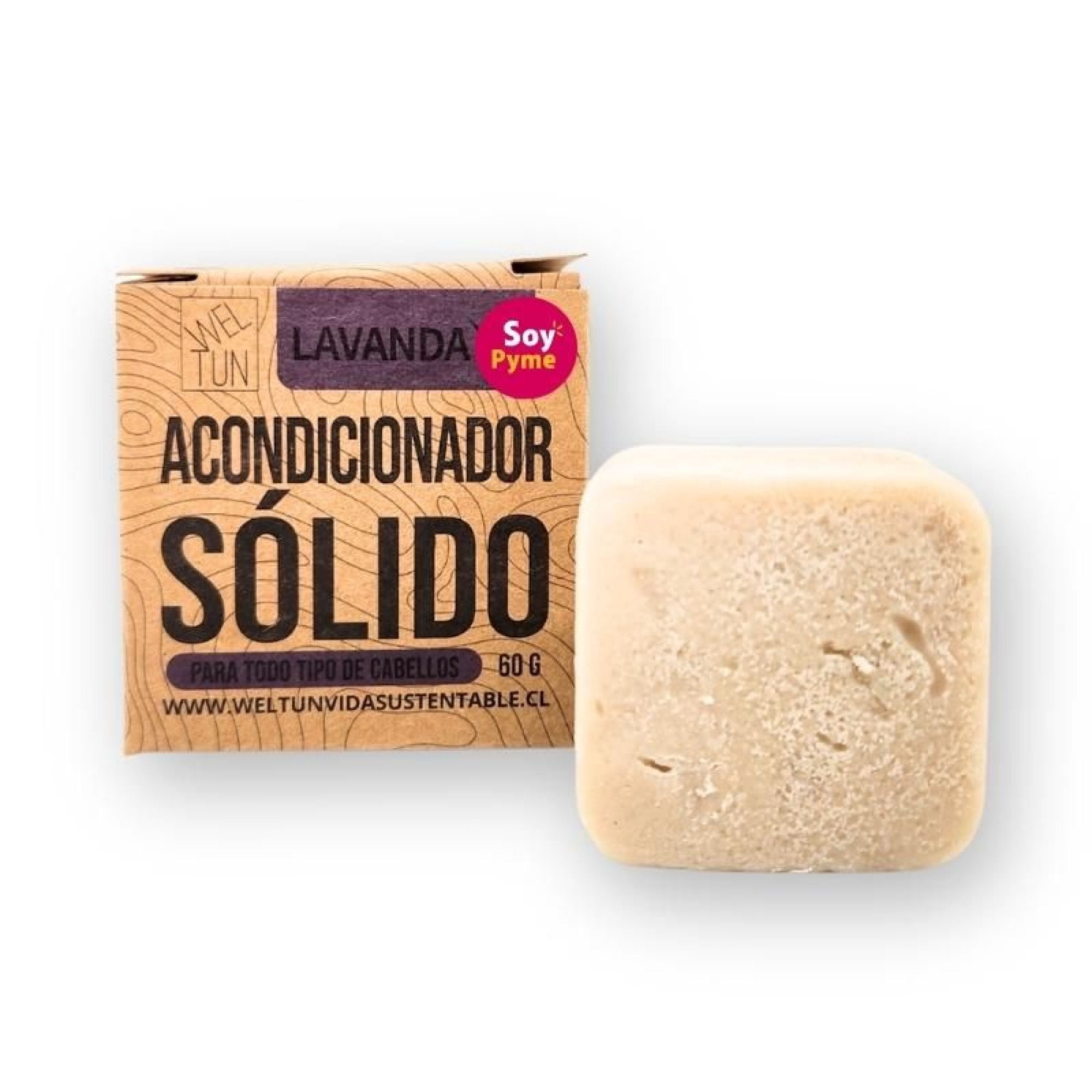 Acondicionador Weltun Vida Sustentable Sólido Lavanda