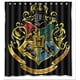 thumbnail image 1 of Cortina de ducha con diseño de insignia de Hogwarts de Harry Potter, juego de cortinas de baño con ganchos, tamaño 66 x 72 pulgadas, 1 of 3