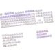 thumbnail image 4 of Teclas De Repuesto Para Teclado Mecánico, Teclas De Sublimación Por Calor Transparentes, Color Morado, 142 Teclas, 4 of 5
