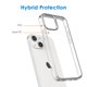 thumbnail image 3 of Funda JeTech para iPhone 13 de 6.1 pulgadas a prueba de golpes, transparente, 3 of 6