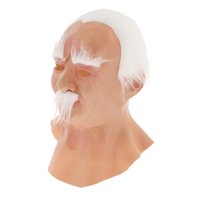 Bothyi - Máscara Realista De Látex Para Hombre Viejo Para Halloween, Cosplay, Pelo Blanco, Hombre