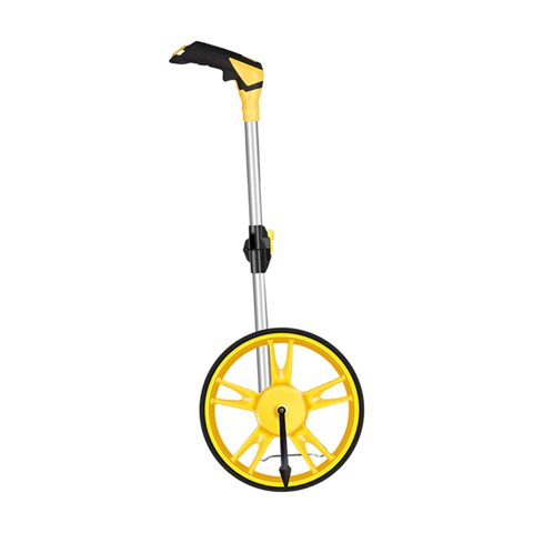 Ioensy - Rueda De Medición De Distancia Portátil Plegable Herramienta De Medición Rodante De Mano Amarillo