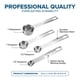 thumbnail image 4 of Juego de Cucharas Medidoras Viking de 4 Piezas, Acero Inoxidable 304, Apilables, 4 of 6