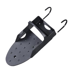 Magideal - Soporte De Hierro Para Montaje En Pared, Fácil Montaje Con Gancho, Se Adapta A La Mayoría De Planchas, Estante De Almacenamiento De Hierro Negro