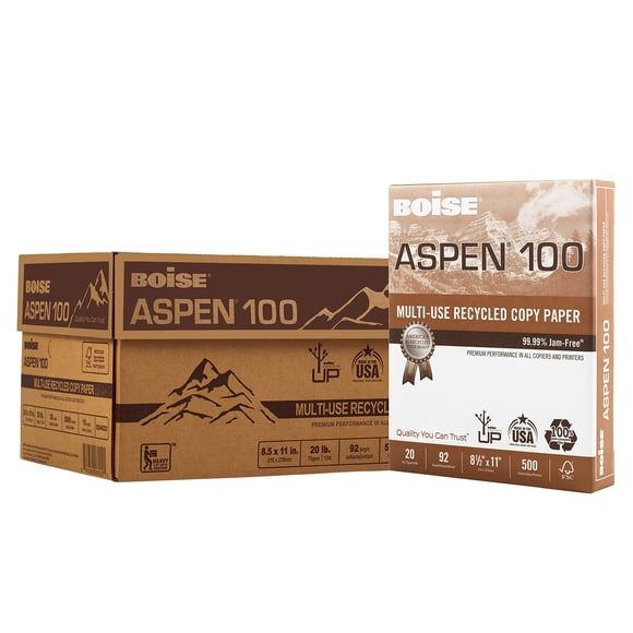 Papel De Copia 100% Reciclado 8 5 X 11 Cm 75 G M² 10 Resmas