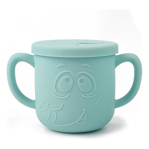 Genérico - Vaso Taza Pajita Silicona Bebedero Aprendizaje Asa Bebe Lau