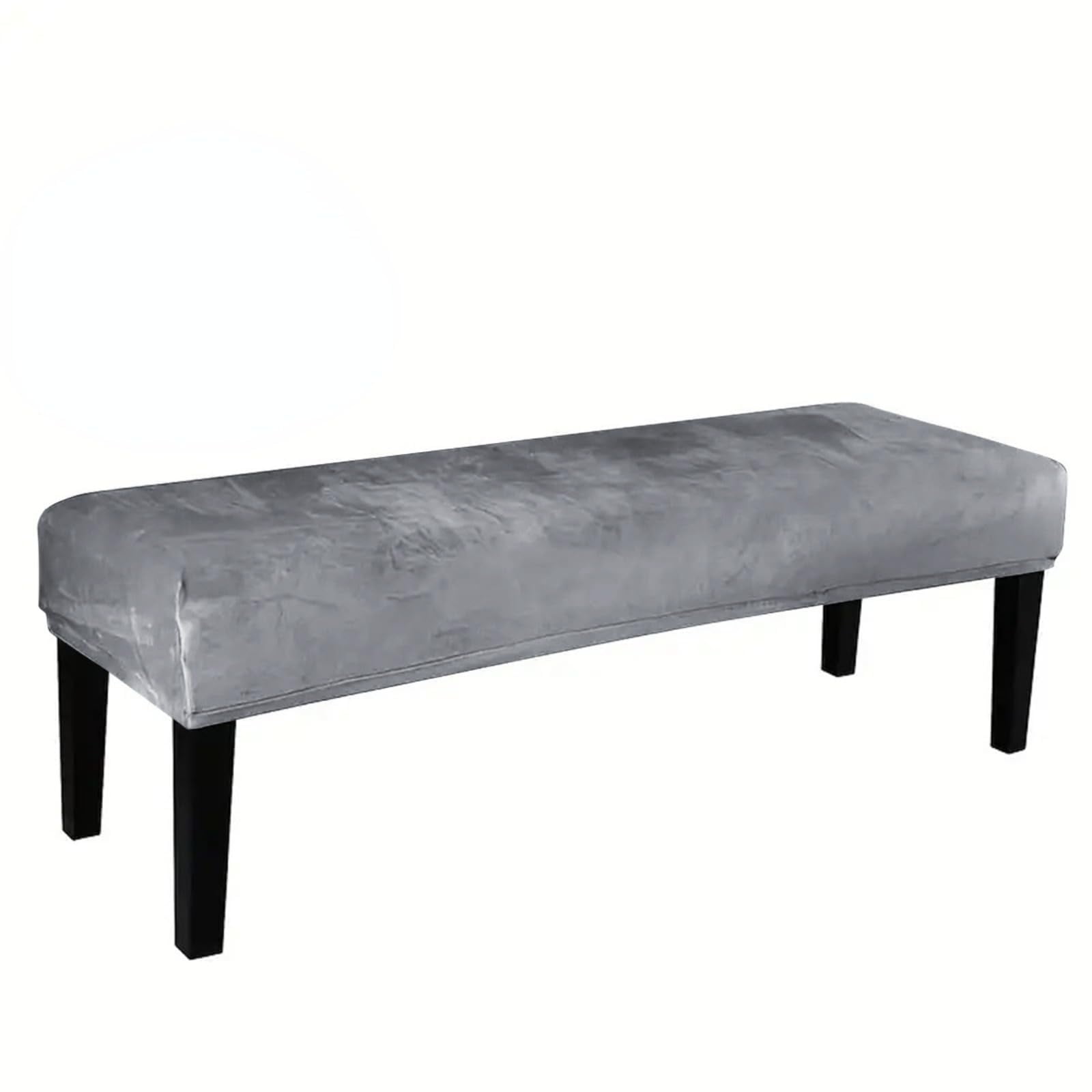 Xusx111 - Cubiertas De Banco Rectángulo, Cubierta De Silla De Comedor Extraíble, Cubiertas De Silla De Banco De Estiramiento Universal De Ajuste Suave, Protector De Asiento De Jacquard Anti-polvo Lava