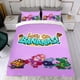 thumbnail image 4 of ¡Vamos, Plátanos! Conjunto de sábanas temático, trío de piezas, cómodo y amigable con la piel, diseño único, regalo de decoración para el hogar para familiares, amigos y fans, 90 cm * 190 cm, 4 of 6