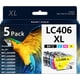 thumbnail image 1 of Cartuchos de tinta Lamburee LC406XL de alto rendimiento para Brother LC406, 1 of 7