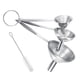 thumbnail image 1 of Set de embudos BLIGKO de acero inoxidable para llenar botellas, 3 unidades, 1 of 7