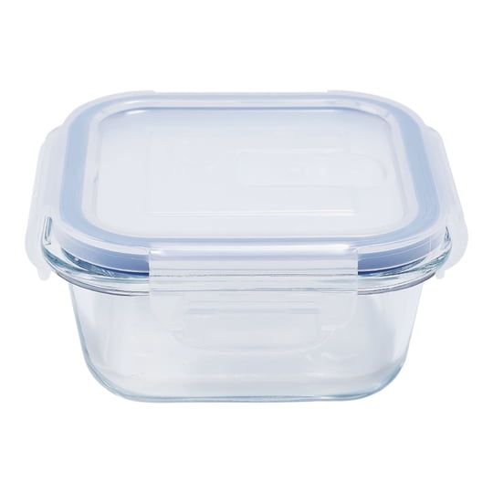 Contenedor 310ml Vidrio Cuadrado 1 Pieza Transparente 1 Un Mainstays