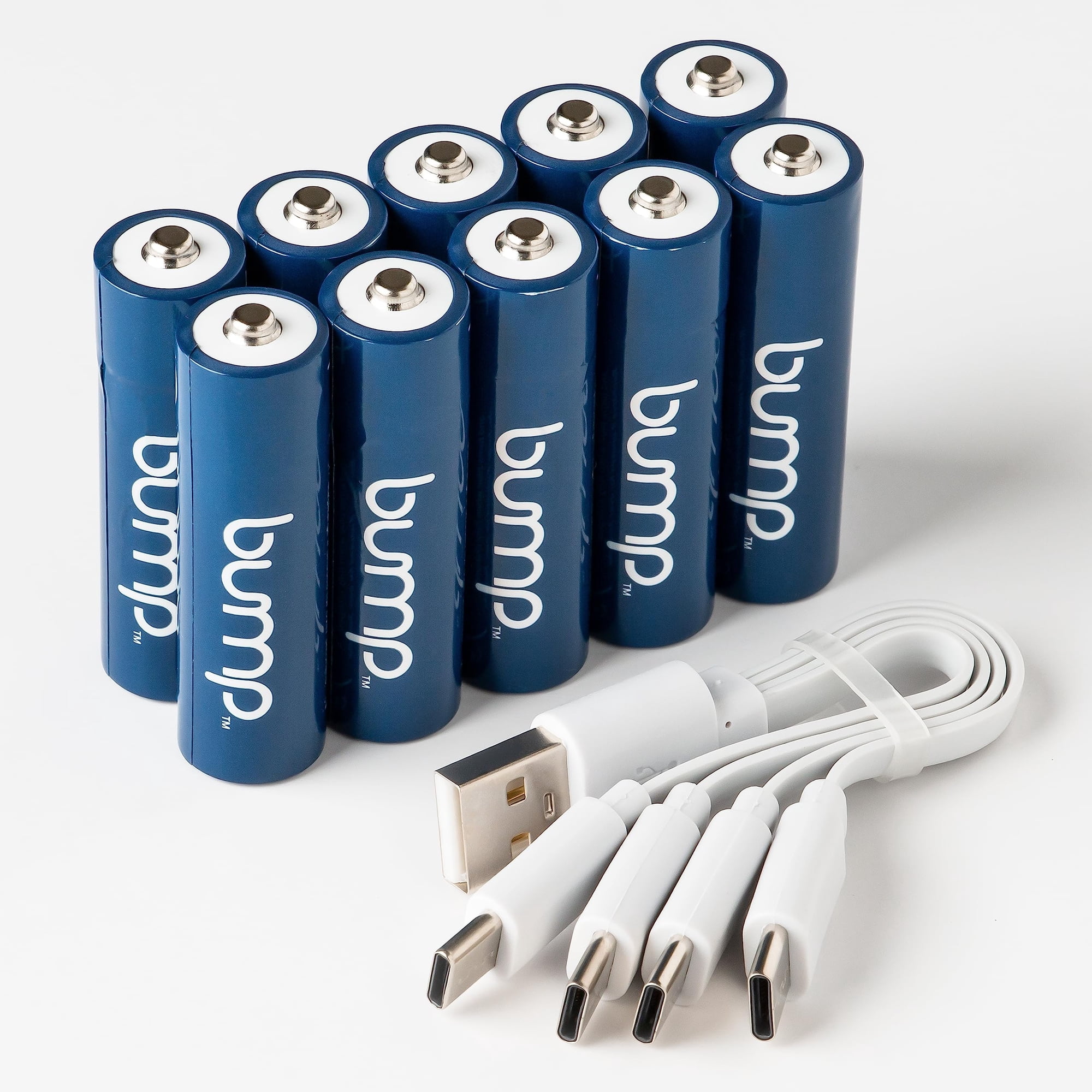 Baterías Recargables Bump Nimh Aa 1,2 V 1000 Mah, Paquete De 10