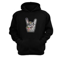 Genérico - Polerón Canguro Rock Negro Talla M Unisex