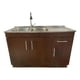 thumbnail image 1 of Kit Lavaplatos con mueble 120x50 Doble Chocolate Secador Derecho, 1 of 3
