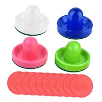 Magideal - Deslizadores Y Discos De Air Hockey Deslizadores Y Discos De Air Hockey Base De Fieltro Verde De 96 Mm Discos De Air Hockey De 2,5 Pulgadas Para Mesas Estilo A