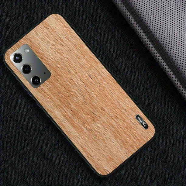1pc Woodlike Case For Samsung Galaxy Note 20 Ultra International With Hard PC Cover + PU Skin