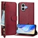 thumbnail image 2 of Funda Billetera Cremallera para iPhone 17 con Porta Tarjetas, Soporte y Correa Rojo, 2 of 5