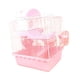 thumbnail image 1 of Peque?a Jaula De Transportista De Animales Con Portabotella De Agua Para El Hámster Enano Rosa, 1 of 5