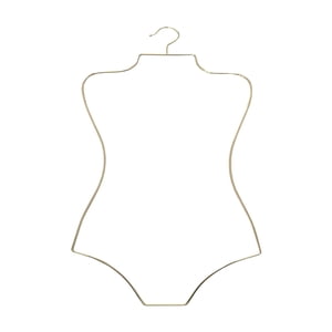 Magideal - Colgador De Exhibición Con Forma De Cuerpo De Alambre, Bikini, Traje De Baño, Soporte Para Vestido, Traje De Baño, Estante De Metal Para Niños, Niñas, Dorado