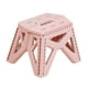thumbnail image 1 of Taburete de Camping, taburete plegable compacto con asa, silla de pesca, reposapiés para silla de Camping, reposapiés para pesca, viajes, conciertos y Rosa, 1 of 5