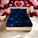 thumbnail image 1 of Game Style Blue Black Luminous Color Block Print Fitted Sheet Pattern Print Fitted Sheet a Must-Have for Family Guest Rooms Deep Pockets Are Stable And Do Not S, 1 of 1